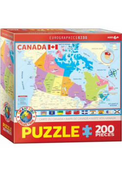 Puzzle 200 EG-Map of Canada for Kids 6200-0797