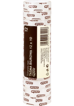 Taśma biurowa 12 mm x 20 m Słupek 12 sztuk