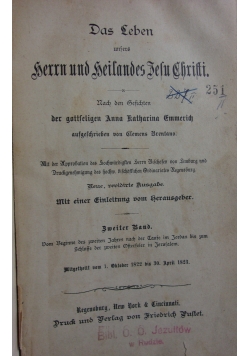 Das Leben unfers herrn und heilandes Jesu Christi,1822r.