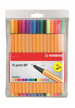 Cienkopis etui 15 sztuk