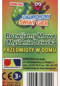 Karty Rozwijamy mowę i myślenie dziecka Przedmioty w domu