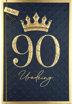 Karnet B6 Urodziny 90