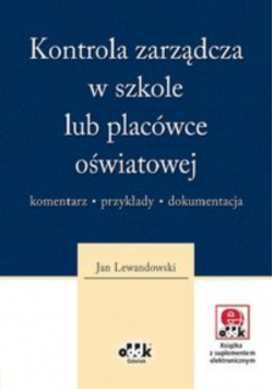 Kontrola zarządcza w szkole lub placówce oświatowej