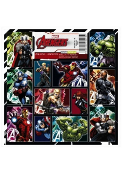 Nalepki 16x16 cm Avengers 25 sztuk