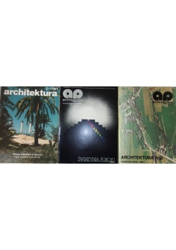 Architektura, zestaw 3 czasopism