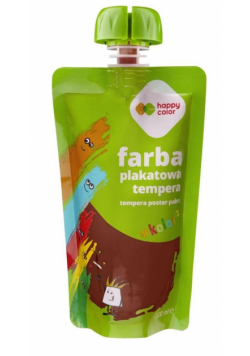 Farba tempera 100ml brązowa HAPPY COLOR