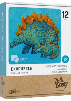 Dinozaury i ich dzieci Ekopuzzle dwuelementowe