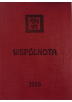 Wspólnota, Reprint z 1926r.
