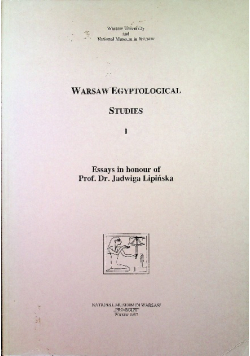Warsaw Egyptological Studies 1