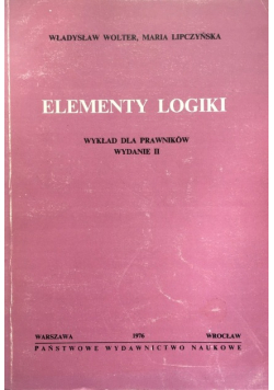 Elementy logiki wykład dla prawników
