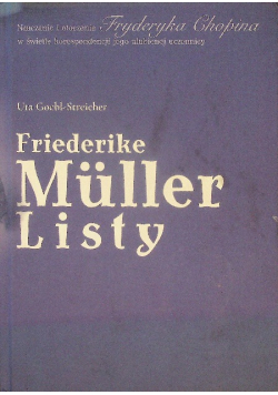 Friederike Müller: listy z Paryża 1839 - 1845