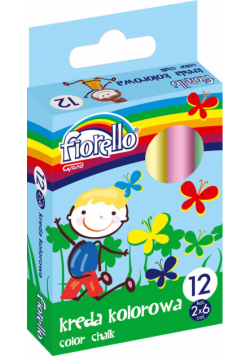 Kreda kolorowa 12 sztuk 6 kolorów