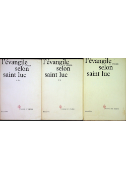 Stoger l evangile selon saint luc Tom I do III