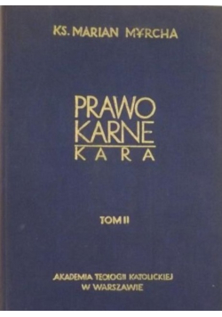 Prawo karne Tom 2