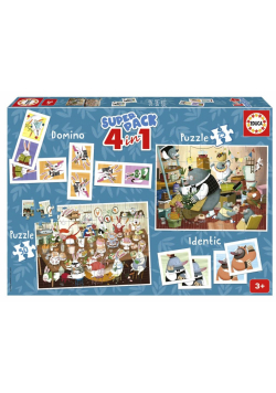 Puzzle 4w1 Leśne opowieści