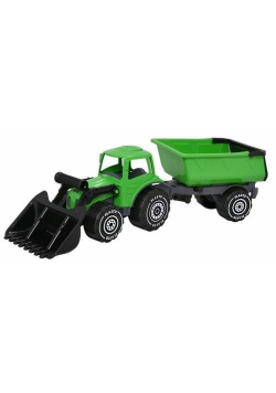 Koparka z przyczepką 57cm zielona