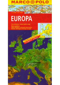 Europa mapa samochodowa 1: 2 500 000