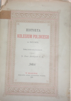 Historya Kolegium Polskiego, 1896 r.