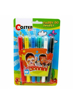 Farby do twarzy Noster 6 kolorów