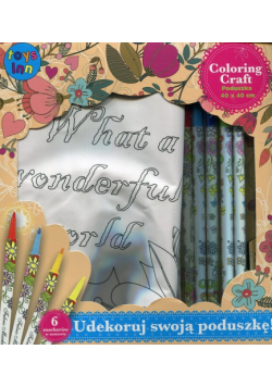 Udekoruj swoją poduszkę Poszewka kwiaty + 6 markerów