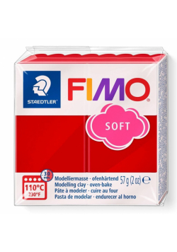 Masa termoutwardzalna Fimo 57g czerwień świąteczna