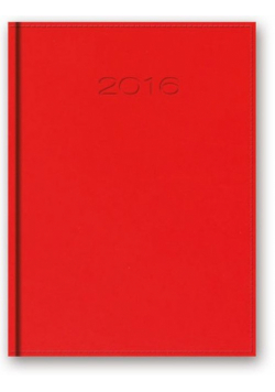 Kalendarz 2016 A5 21DR Vivella czerwony