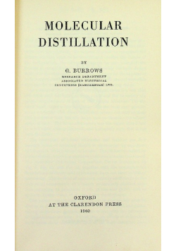 Molecular Distillation
