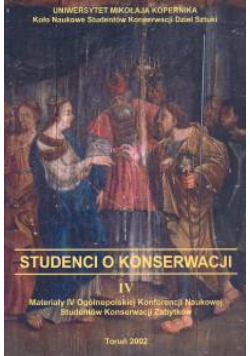 Studenci IV o konserwacji