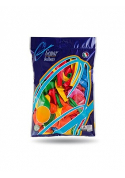 Balony Pastel 8 różnokolorowe 100 sztuk