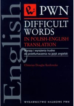 Difficult words in Polish english translation