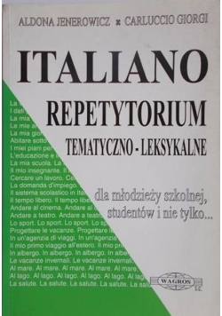 Italiano Repetytorium tematyczno  leksykalne