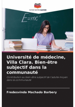 Université de médecine, Villa Clara. Bien-être subjectif dans la communauté
