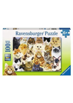 Puzzle 100 XXL Dumne koty