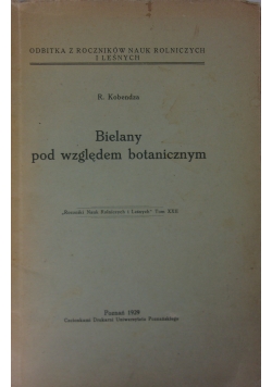 Bielany pod względem botanicznym, 1929r.