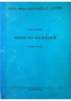 Wstęp do socjologii