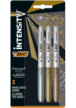 Markery metaliczne BIC Intensity 3 kolory blister