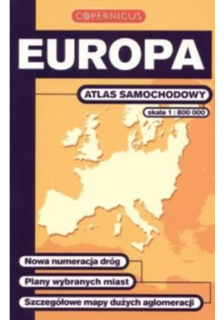 Europa Atlas samochodowy 1 800000