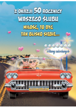 Karnet okolicznościowy Rocznica Ślubu 50