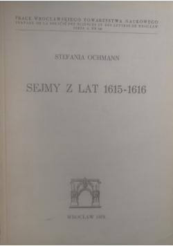 Sejmy z lat 1615 - 1616