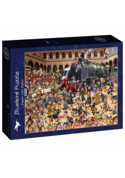 Puzzle 1000 Dworzec kolejowy we Francji