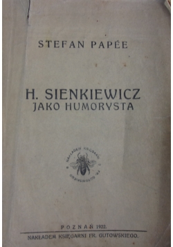 H.Sienkiewicz jako humorysta, 1922r.
