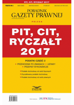 Podatki cz.2 PIT, CIT, RYCZAŁT 2017