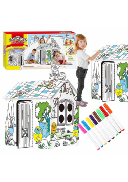 Domek kartonowy do malowania XXL