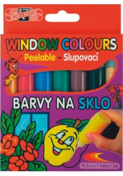 Farby witrażowe 5 kolorów + 2 kontury