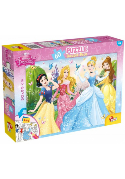 Puzzle dwustronne 60 Księżniczki