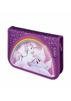 Piórnik dwuklapkowy z wyposażeniem Unicorn