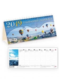 Kalendarz 2019 na biurko Tygodniowe inspiracje