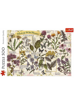Puzzle 500 Zielnik: Zioła lecznicze TREFL