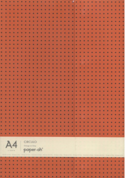 Zeszyt A4 Paper-oh Circulo w linie 56 kartek Orange on Grey