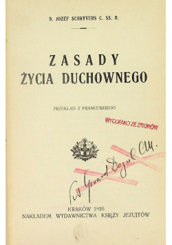 Zasady życia duchownego